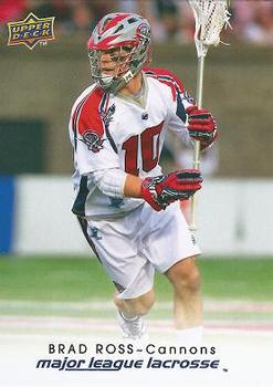 2010 Upper Deck Major League Lacrosse #2 Brad Ross Front